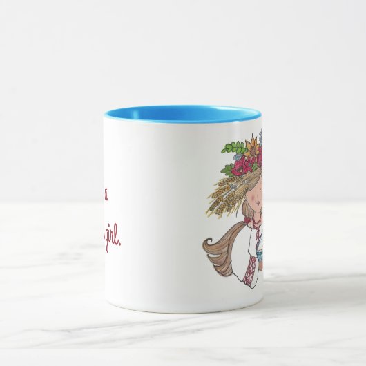 Mug Fille de Perogie Pyrohy Pierogi (Centre)