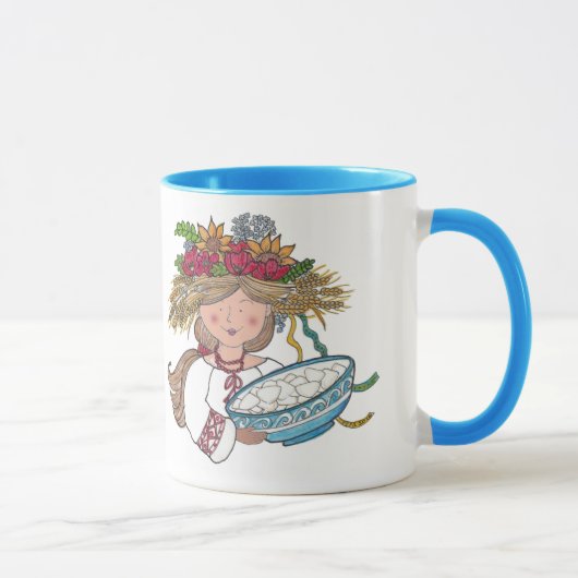 Mug Fille de Perogie Pyrohy Pierogi (Droite)