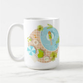 Mug Fille de piscine en bikini plage d'été (Gauche)