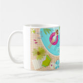 Mug Fille de piscine en bikini plage d'été (Gauche)