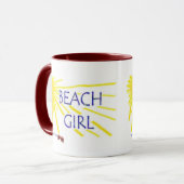 Mug Fille de plage (Devant gauche)