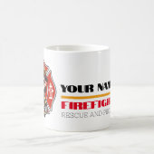 Mug Fille de pompier Kawaii - (Centre)