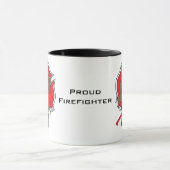 Mug Fille de sapeur-pompier de brune de Kawaii (Centre)