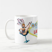 Mug Fille de scène et signe de Las Vegas (Gauche)