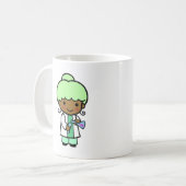 Mug Fille de scientifique (Devant gauche)