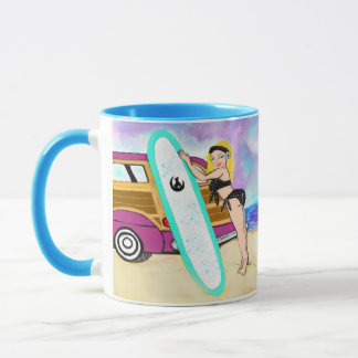 Mug Fille de surfer