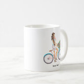 Mug Fille de vélo Springtime (Devant droit)