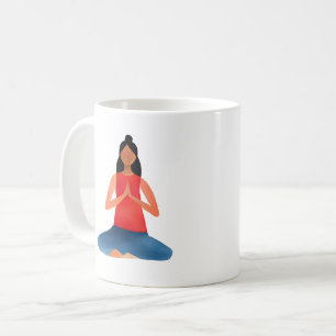 Mug Fille de yoga Méditation Namaste