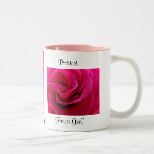 Mug Fille des Fleurs Rose Rose Rose Mariage