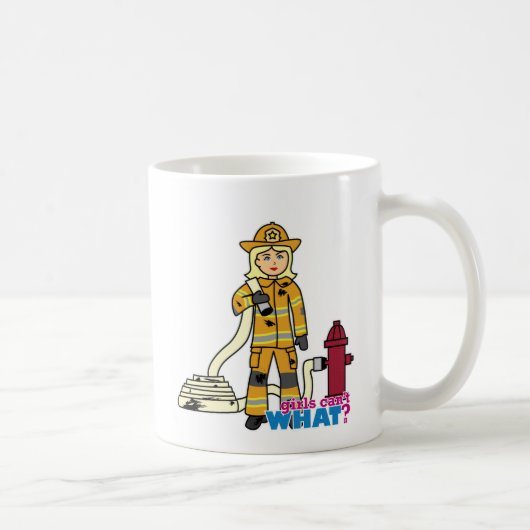 Mug Fille des pompiers - Blonde (Droite)