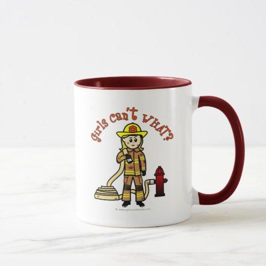 Mug Fille des pompiers de Blonde (Droite)