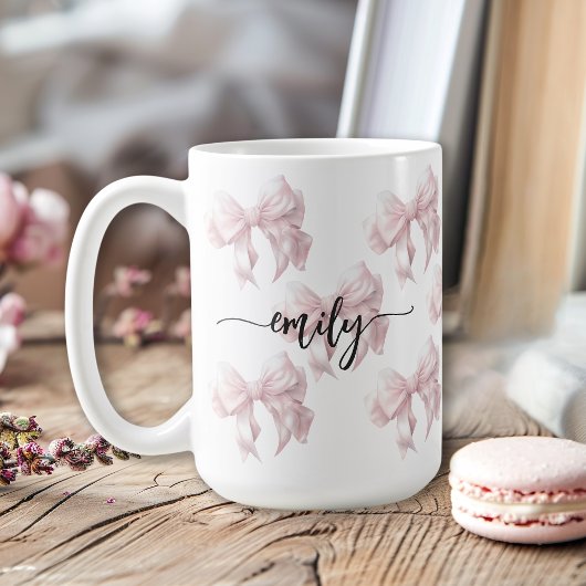 Mug Fille des vaches roses avec nom