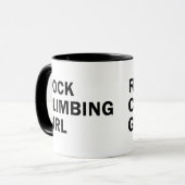 Mug Fille d'escalade de roche (Devant gauche)