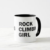 Mug Fille d'escalade de roche (Devant droit)