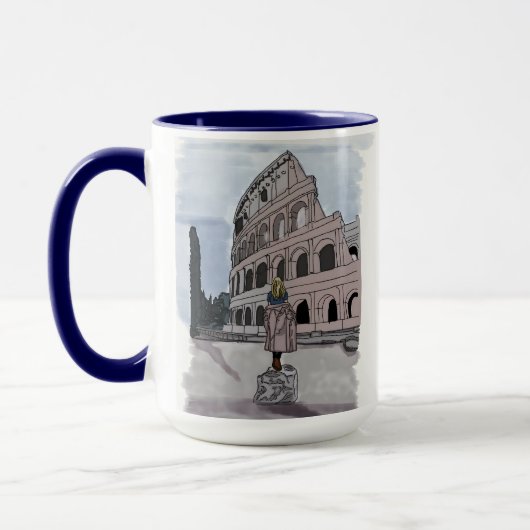 Mug Fille devant le Colisée. (Gauche)