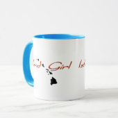 Mug Fille d'île - Hawaï - pente (Devant gauche)