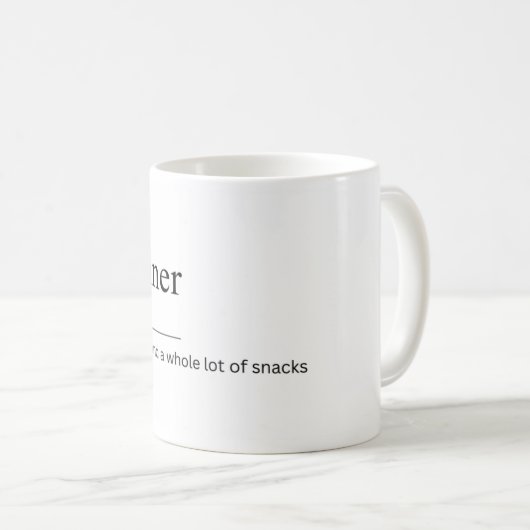 Mug fille dîner muette (Devant droit)