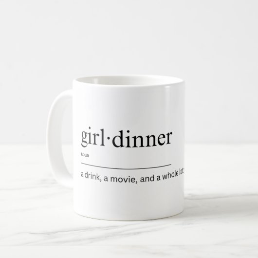 Mug fille dîner muette (Devant gauche)