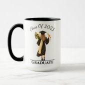 Mug Fille Diplômée Année personnalisable (Gauche)