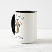 Mug Fille Diplômée Année personnalisable (Devant gauche)