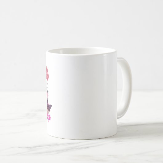 Mug Fille douce tendance (Devant droit)