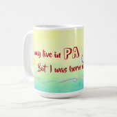 Mug Fille du Jersey une fois et toujours (Devant gauche)