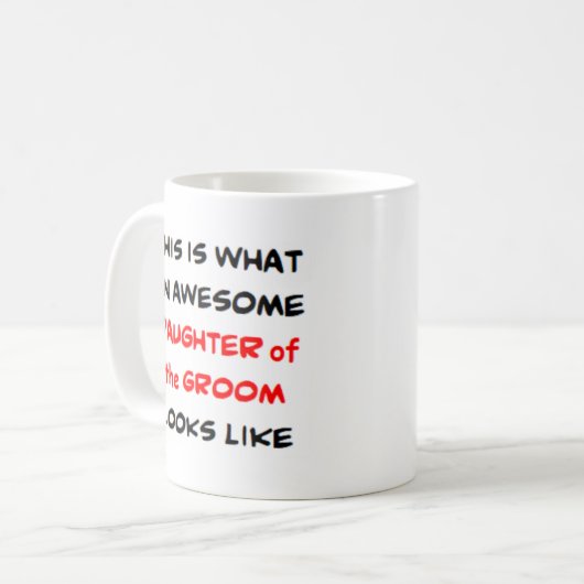 Mug fille du marié, génial (Devant gauche)