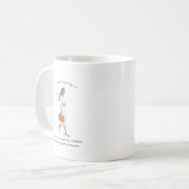 Mug Fille du mois d'août de naissance | Monogramme (Devant gauche)