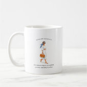 Mug Fille du mois d'août de naissance | Monogramme (Gauche)