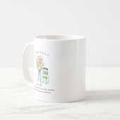 Mug Fille du mois d'avril | Monogramme  (Devant gauche)