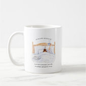 Mug Fille du mois de janvier | Monogramme (Gauche)