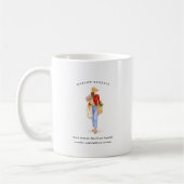 Mug Fille du mois de mars | Monogramme (Gauche)