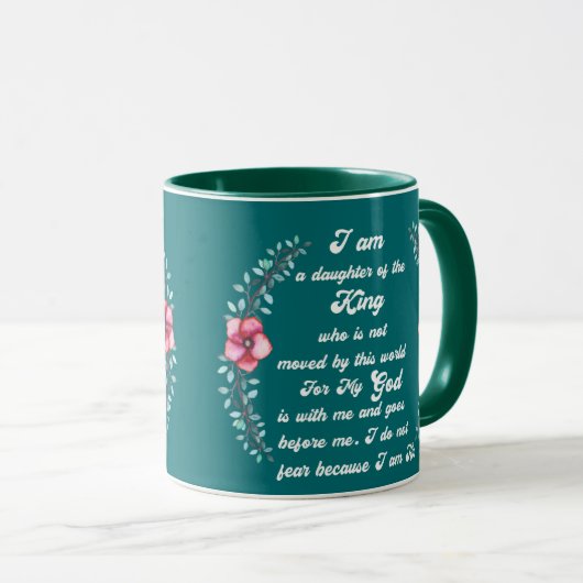 Mug Fille du Roi Christian Inspirational (Devant droit)