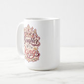 Mug Fille du Roi Conception Foi Chrétienne (Devant gauche)
