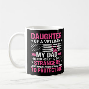 Mug Fille D'Un Vétéran Fête des pères Papa Vétérinaire