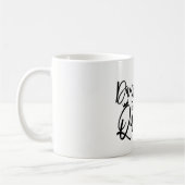 Mug Fille d'une REINE Script Moderne Personnalisé (Gauche)