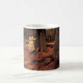 Mug Fille en blanc dans les bois par Vincent van Gogh (Centre)
