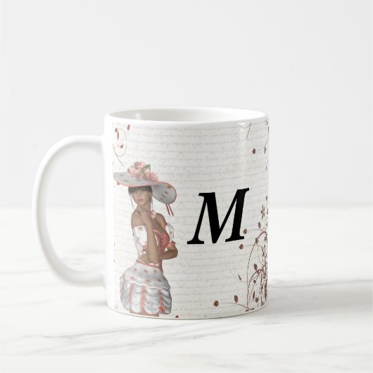 Mug Fille en casquette d'été (Gauche)