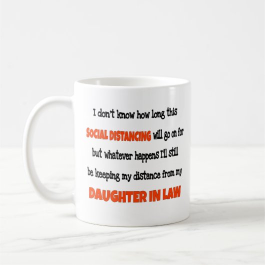 Mug  Fille en droit Distances sociales  (Gauche)