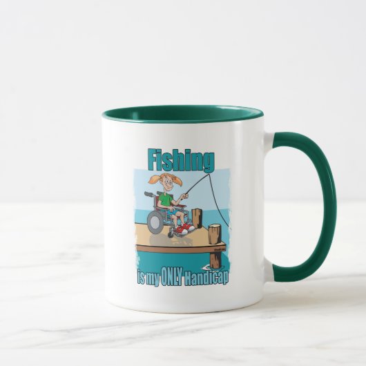 Mug Fille en fauteuil roulant Pêche (Droite)