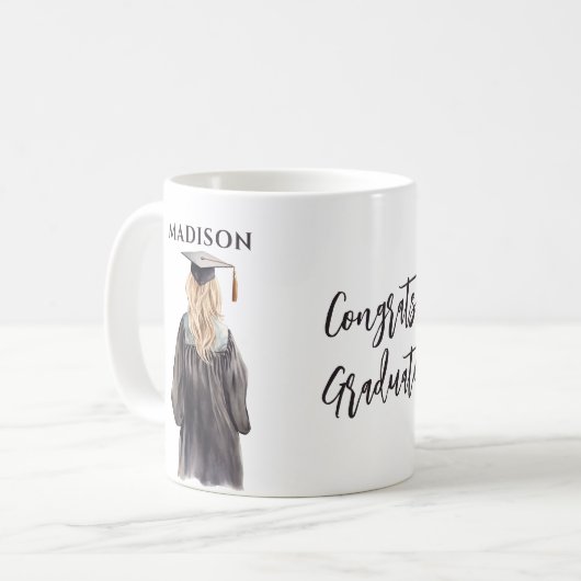 Mug Fille En Gris (Devant gauche)