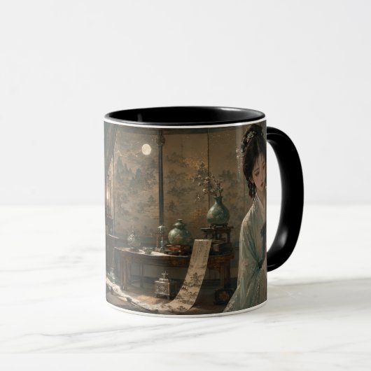 Mug Fille en hanbok au clair de lune (Devant droit)