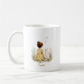 Mug Fille et chat blanc (Gauche)