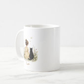 Mug Fille et chat noir (Devant gauche)