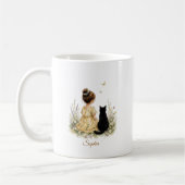 Mug Fille et chat noir (Gauche)