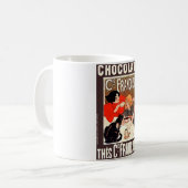 Mug Fille et chat, Poster vintage, Alexandre Steinlen (Devant gauche)