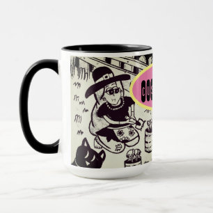 Mug Fille et chatte