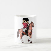 Mug Fille et cheval anglais d'équitation (Centre)
