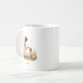 Mug Fille et chiot (Devant gauche)