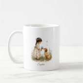 Mug Fille et chiot (Gauche)